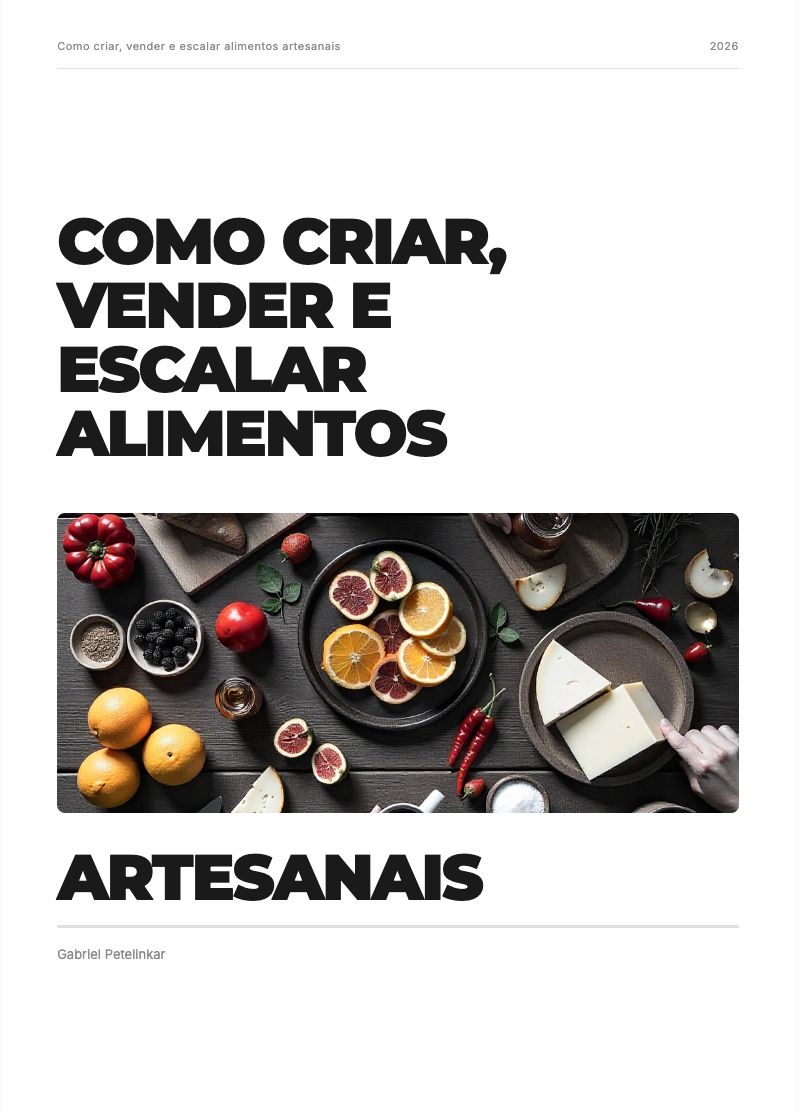 Capa — Como Criar, Vender e Escalar Alimentos Artesanais
