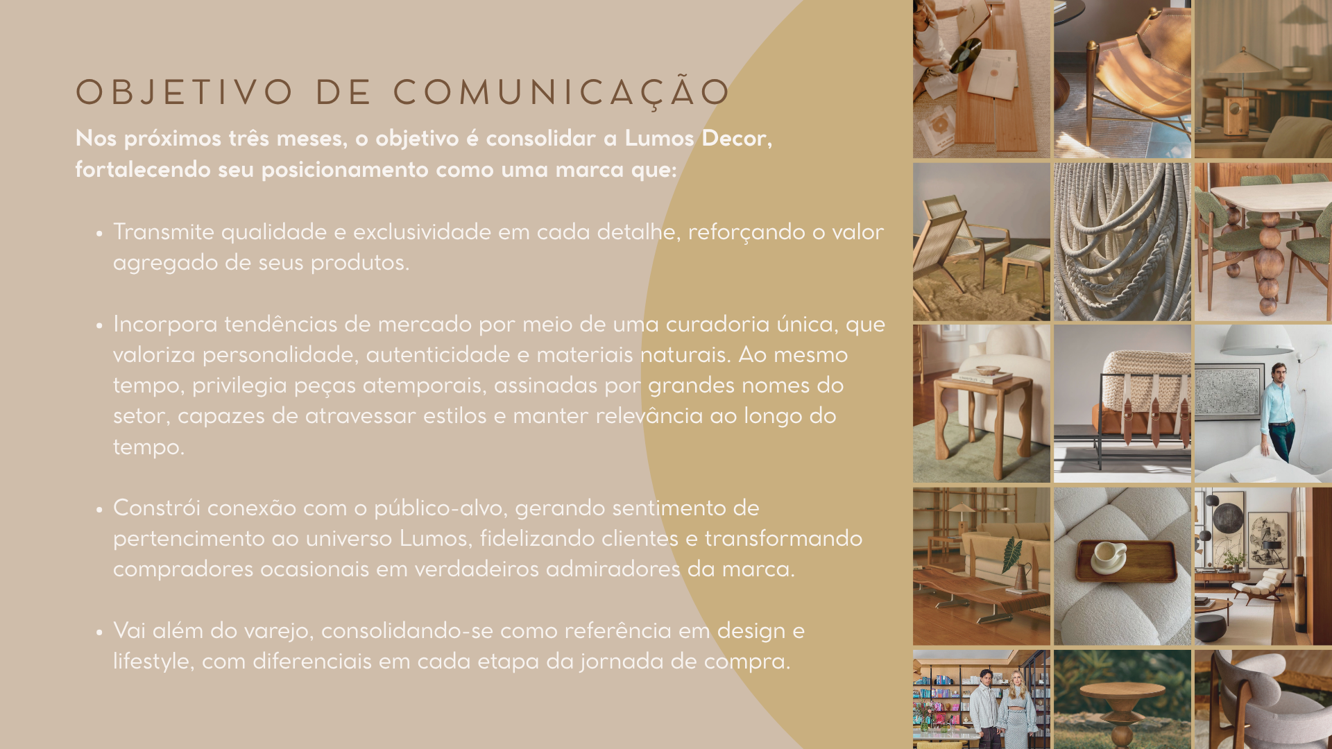 Lumos Decor — Objetivo de Comunicação