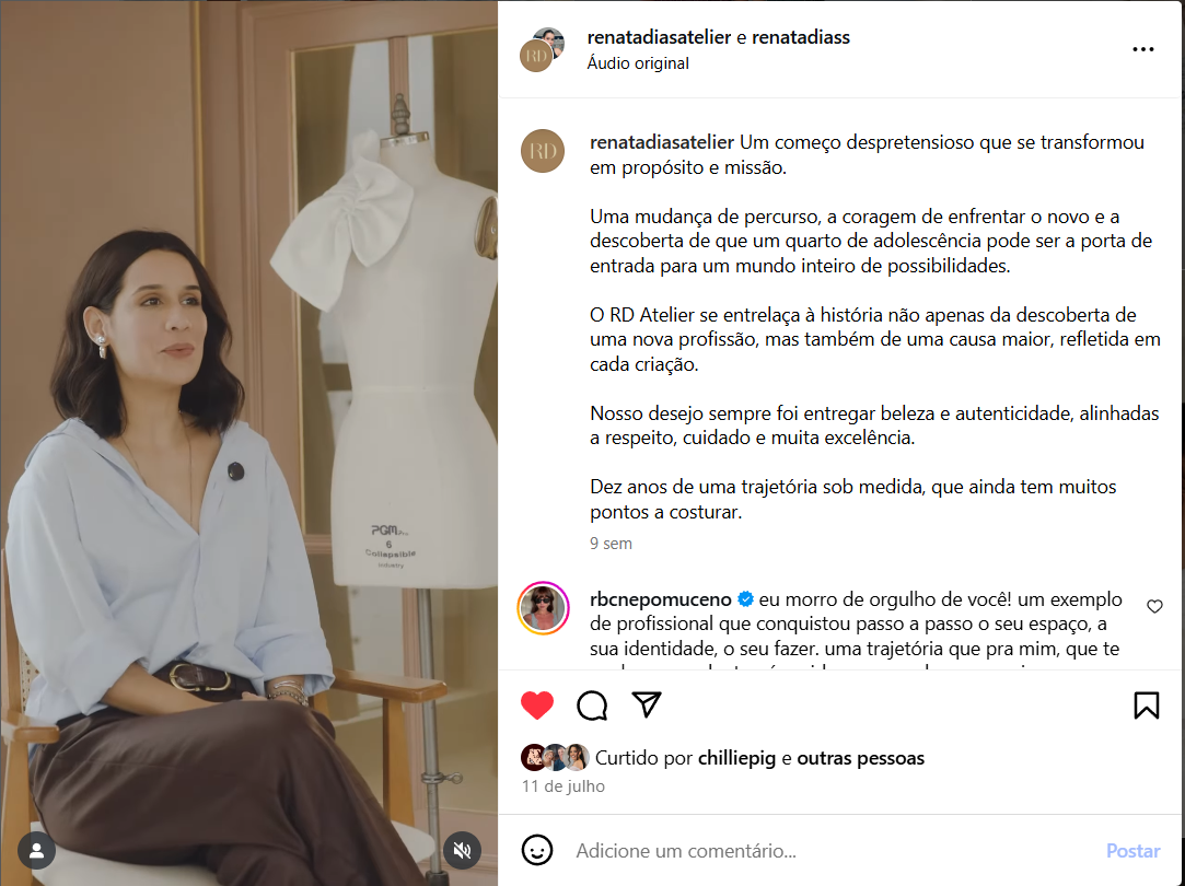 Post Instagram — História da RD